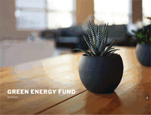 Tablet Screenshot of greenenergyfund.org